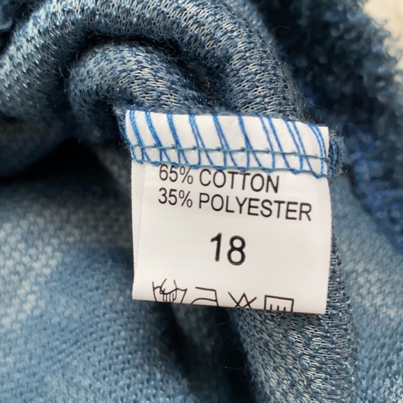 LaMode Fleece Zip Neck Pullover 💗 Blue - Picture 14 of 15